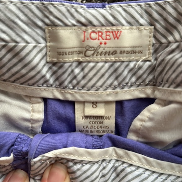 J Crew Purple Chino Shorts - Picture 3 of 4